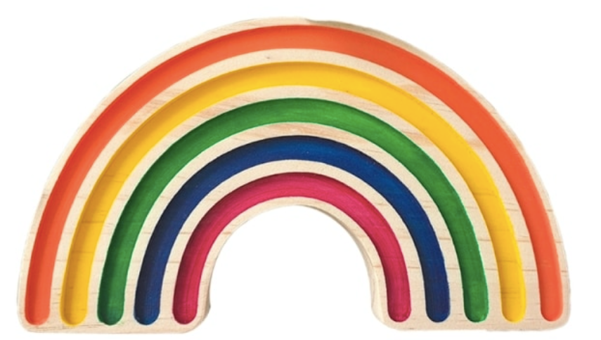 Arcoiris de madera