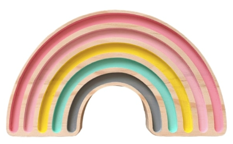 Arcoiris de madera