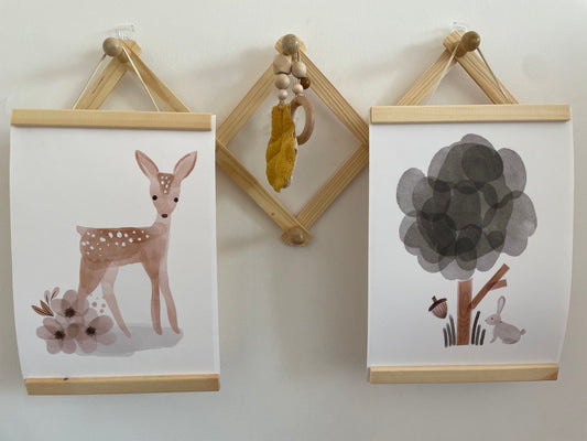 Poster acuarela Ciervo