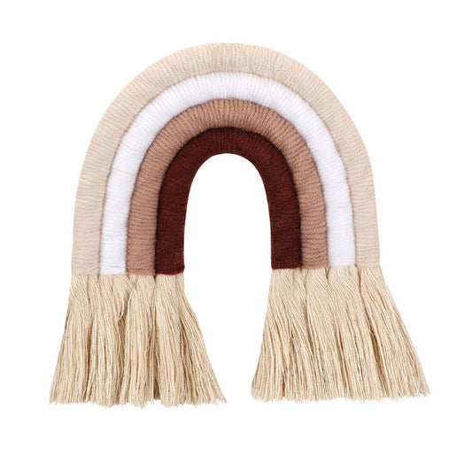 Arcoíris macramé burdeo