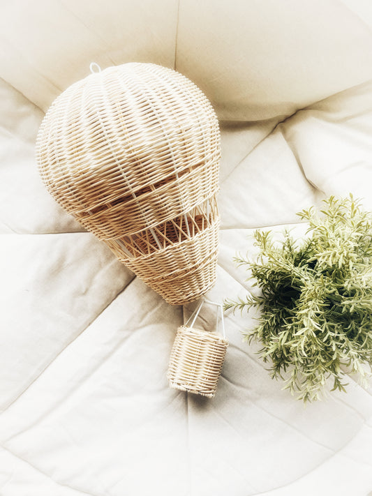 Globo de aire de mimbre