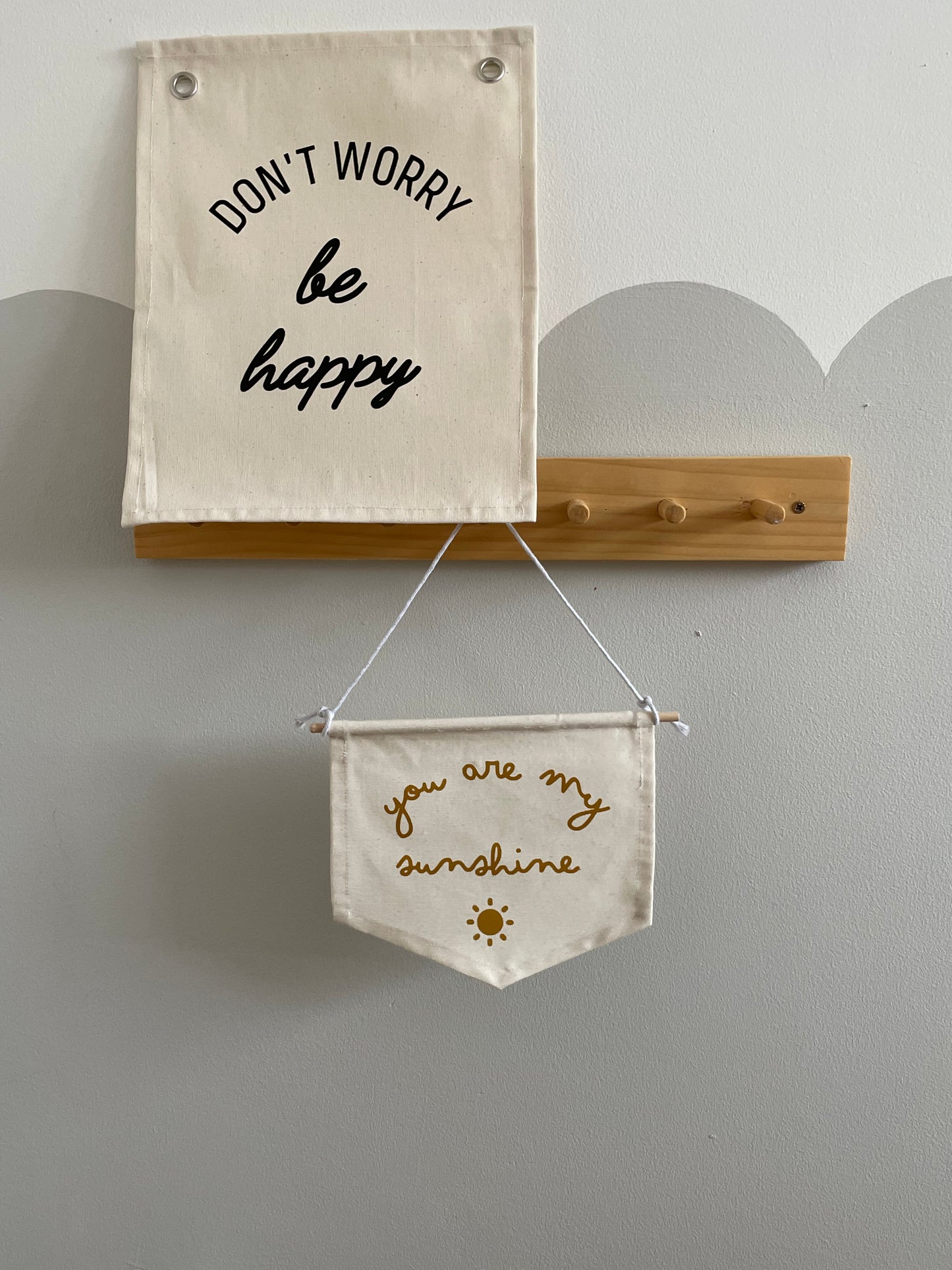 Banderín Don't Worry Be Happy