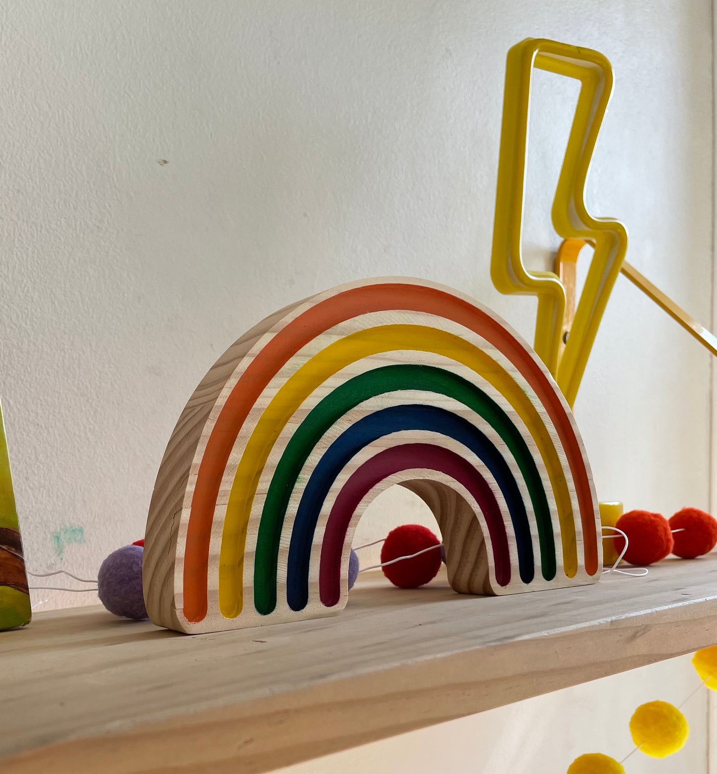 Arcoiris de madera