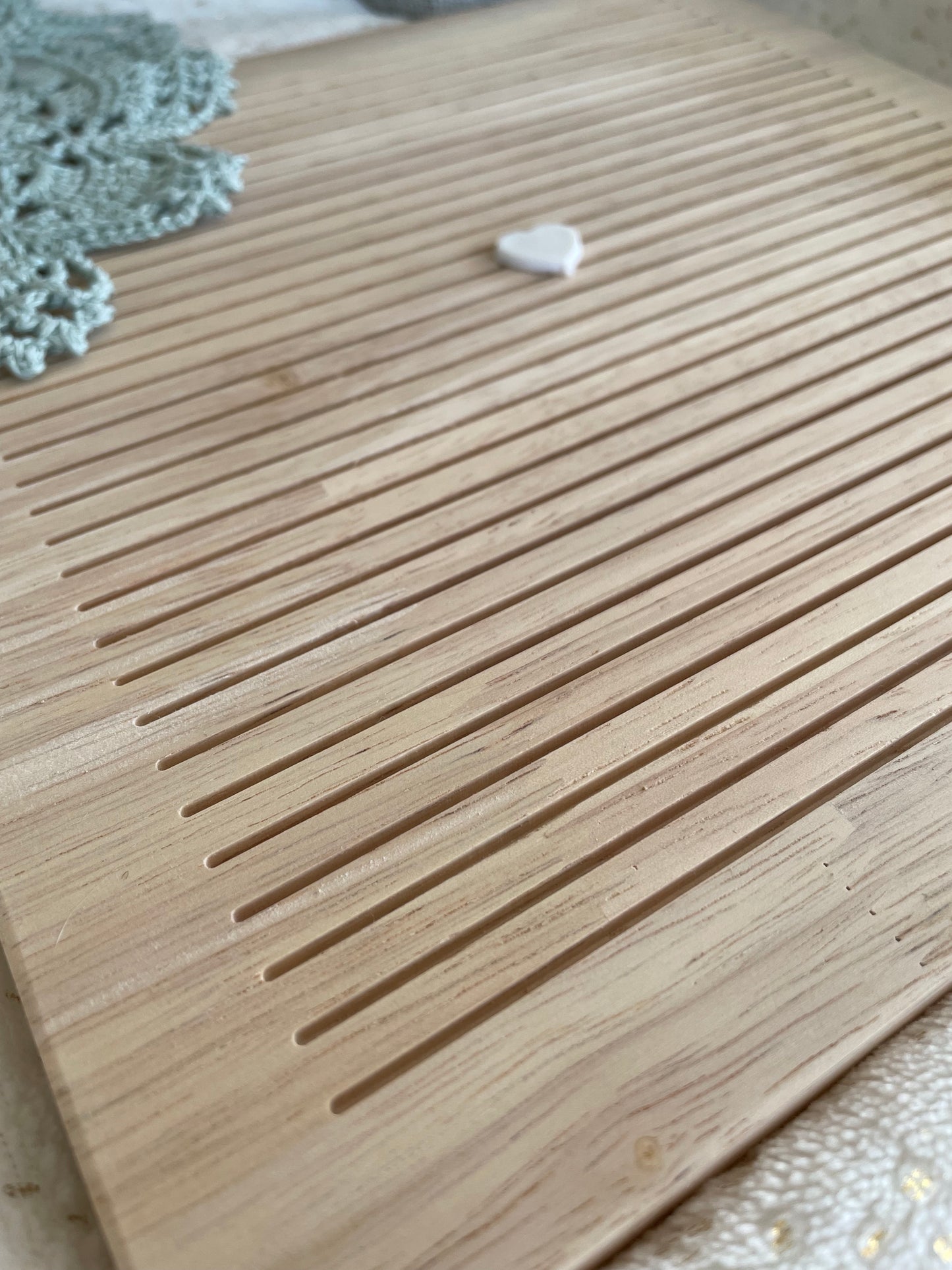 Tablero de letras de madera