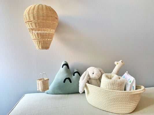 Globo de aire de mimbre